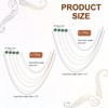 Unique Bargains Bouquet Lapel Suit Square Rhinestone Tassel Chain Brooch Pins 2 Pcs - 2 of 4