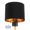Possini Euro Design Possini Euro Rumi 13 1/4"H Gold and Black Swing-Arm Plug-In Wall Lamp - 2 of 4