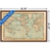 Trends International Map - Rustic Framed Wall Poster Prints - 3 of 4