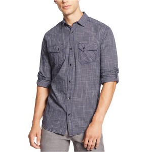 I.N.C International Concepts Mens Geometric Button Up Shirt, Blue, XX-Large - 1 of 1