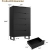 5-Drawer Dresser for Bedroom, 50" Tall Freestanding Vertical Wooden Chest Storage - 2 of 4