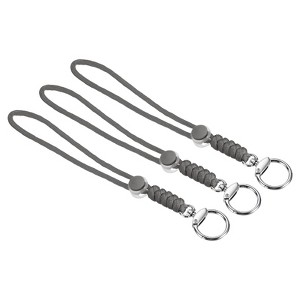 Unique Bargains Braided Wrist Polyester Keychain Wallets ID Cards Lanyard with Hook 3 Pcs - 1 of 4
