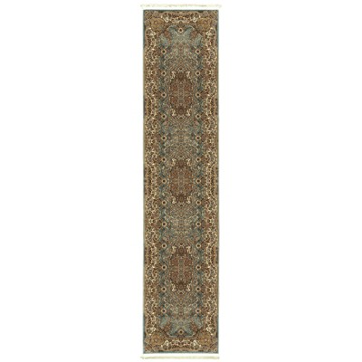 Oriental Weavers Masterpiece 502L2 Blue/ Gold Indoor Area Rug - 2'3" x 10'