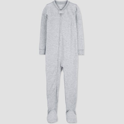 Carter's Just One You® Toddler Boys' Comfy Soft Toddler Footed Pajama -  Gray 12M