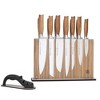 Schmidt Brothers Cutlery Zebra Wood 15pc Knife Block Set: Stainless Steel Kitchen Knives, Forged, Hand Wash, Wood Handle - 2 of 4