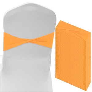 Unique Bargains Polyester Strong Stretchability Wedding Party Chair Sashes 50 Pcs - 1 of 4