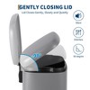 3.2 Gallon/12L Step Trash Can with Soft-Close Lid, Stainless Steel Garbage Can with Inner Bucket, Fingerprint Resistant, for Kitchen, Bathroom - 3 of 4