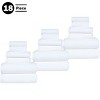 Lavish Home 18PC Cotton Bath Towel Set, White - 3 of 4