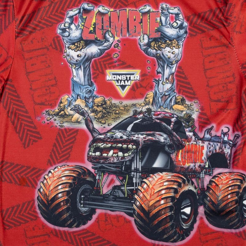 Monster Jam Grave Digger El Toro Loco Mohawk Warrior Maximum Destruction Monster Truck T-Shirt Toddler to Big Kid, 4 of 7