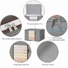 2 Pack Clothes Storage Bags,24 Gallon Storage Containers with Reinforced Handle Closet Organizer for Blanket,Comforter,Pillow,Bedding (Grey, 2 Pack) - 2 of 4