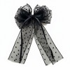 Anna-Kaci Sheer Polka Dot Bow Hair Clip with Layered Tulle Design and Long Ribbon Tails - 3 of 4