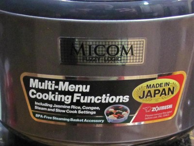 Zojirushi - 5.5 Cup Umami Micom Rice Cooker & Warmer - Metallic Black