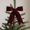 Burgandy Red Holiday Bow (Set of 2) - 2 of 3