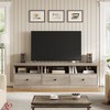 TV Stand for 65/70/75 Inch TV Entertainment Center with Storage Drawer Mid-Century Modern TV Console with Open Shelves 70in Media TV Cabinet - 2 of 4