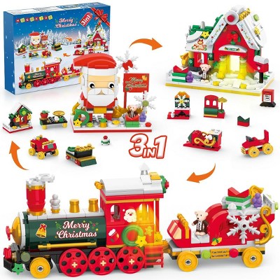 Hogokids 3-in-1 Christmas Building Set interlocking Block Building Sets for Adults and Kids Aged 6+