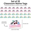 Big Dot of Happiness In Our School Era - DIY Blank Paper Desk or Locker Labels - Classroom Name Tags - Set of 32 - 3 of 4