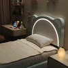 Nasitip Twin Bed Frame for Kids, Upholstered Platform Bed Frame with Adjustable Headboard, Wooden Slats Support, No Box Spring Needed - 4 of 4