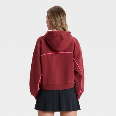 Women's Piped Cropped Full Zip Sweatshirt - JoyLab' - image 2