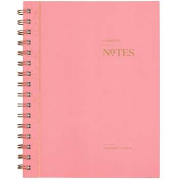 1 Subject Spiral Notebook Work Style 8.25"x5.75" Flamingo Pink - Cambridge