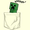 Men's Minecraft Faux Pocket Creeper T-Shirt - 2 of 4