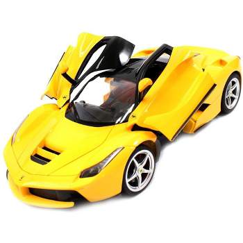 Ready! Set! Go! Link 1:14 Remote Control LaFerrari Model RTR Great Details With Open Doors - Yellow