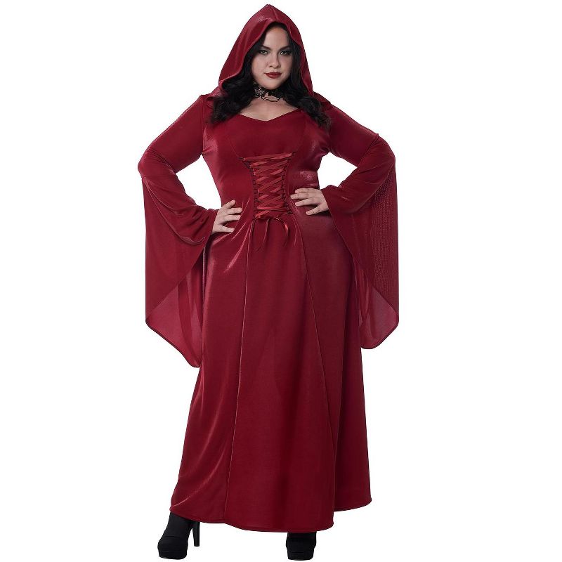 California Costumes Crimson Robe Plus Size Women's Costume, 1 of 2