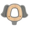Nuby Silicone and Wood Animal Teether - Elephant - 2 of 2
