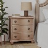 JIONJOY 3-Drawer Wood Nightstand with Curved Front - 3 of 4
