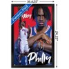 Trends International NBA Philadelphia 76ers - Tyrese Maxey 24 Framed Wall Poster Prints - 3 of 4