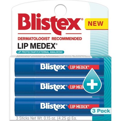 Blistex Medex Lip Balm Sticks - 3pk