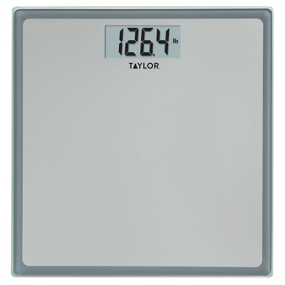 Digital Glass Scale With Stainless Steel Accents Clear - Taylor : Target