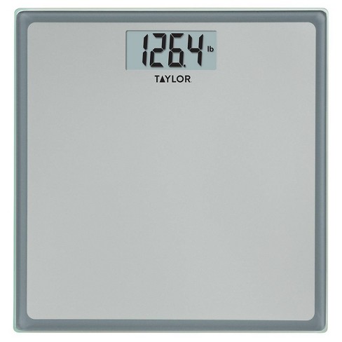 Digital Glass Bathroom Scale Gray/silver - Taylor : Target