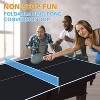 Belatt 8ft Foldable Ping Pong Conversion Top - Professional MDF Table Tennis Surface with Net, 12 EVA Pads, No Assembly Black - 3 of 4