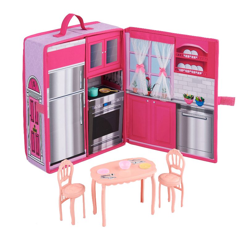Home & Go Doll Kitchen with Storage for 12-inch Dolls, 1 of 8