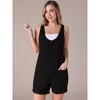 INSPIRE CHIC Women's Denim Romper Sleeveless Casual Loose Jean Overall Shorts with Pocket - 2 of 4