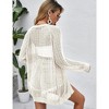 Women Crochet Lightweight Cardigan Cover Up Open Front Long Sleeve Summer Cardigans 2024 - 2 of 4