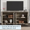 AMERLIFE Farmhouse 63" Buffet Sideboard Cabinet with Glass Door - 3 of 4