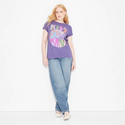 Kiss - Brandclub - Women's KISS Short Sleeve Graphic T-Shirt