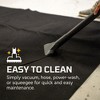 AutoFloorGuard AFG8020 20 Foot x 7.3 Foot Golf Cart Large Size Garage Carpet Containment Mat with Stay-Put Corners and Anti-Slip Backing, Black - 3 of 4