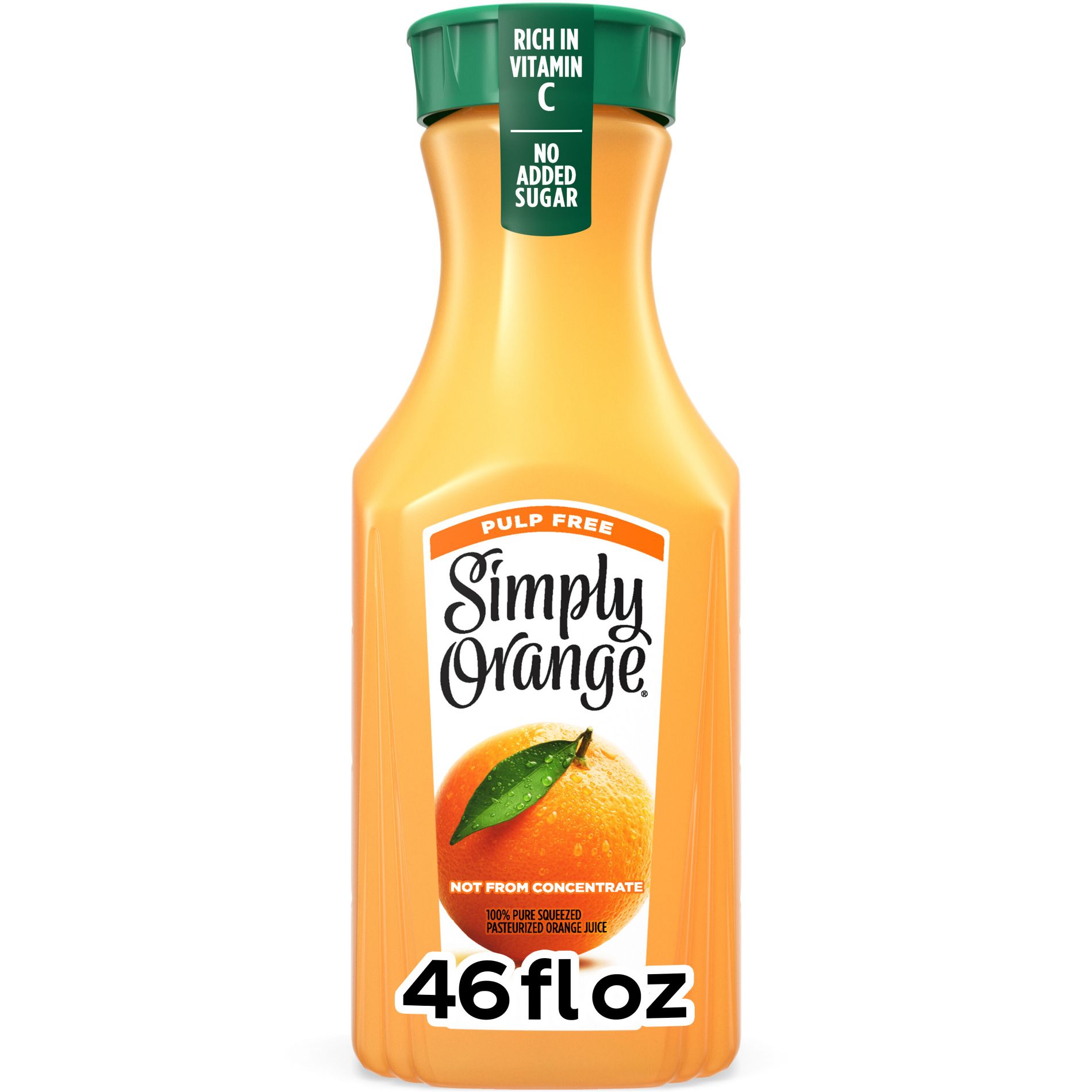 Simply Beverages Orange Pulp Free Juice 46 Fl Oz