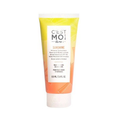 C'est Moi Sunshine Mineral Body & Face SPF 45 Sunscreen - 3.4 fl oz