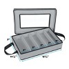 Flatware Storage Case - Durable 5 Compartment Silverware Storage Container Box with Removable Lid and Easy to Carry Handles - 4 of 4