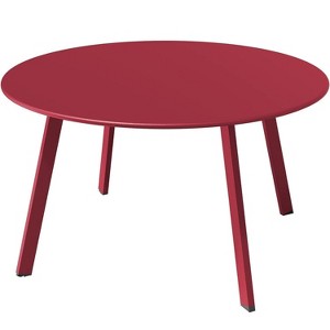 Senpuki Versatile Indoor & Outdoor End Table - 18" Round Side Table , UV & Rust Resistant Finish - 1 of 4