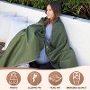 Tirrinia Waterproof Outdoor Blanket with Fleece Lining, Windproof Triple Layers Warm Comfy Foldable for Camping Stadium, 51''X 59'' & 59''X 80'' - 2 of 4