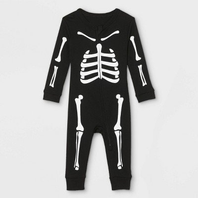 Baby Halloween Skeleton Matching Family Union Suit - Black 3-6M