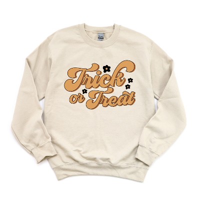 Simply Sage Market Women's Graphic Sweatshirt Trick or Treat Flowers