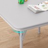 Kids 3-Piece Folding Table and Chairs Set for Daycare and Classrooms - 4 of 4