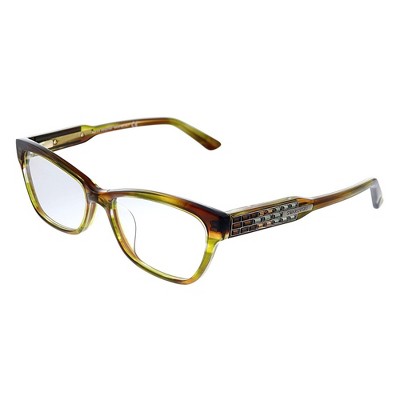 Swarovski  093 Womens Square Eyeglasses Light Tortoise 54mm