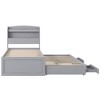 YOOCOZZ Twin XL Size Platform Bed with Storage LED Headboard, Charging Station, Twin Size Trundle and 2 Drawers - 2 of 4