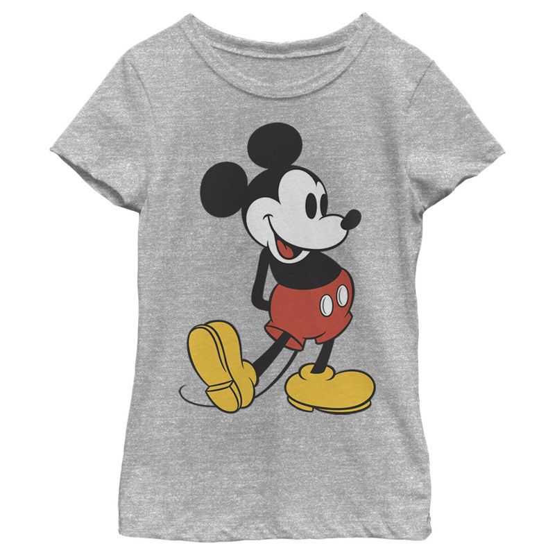 Girl's Disney Mickey Mouse Large Pose T-Shirt, 1 of 6